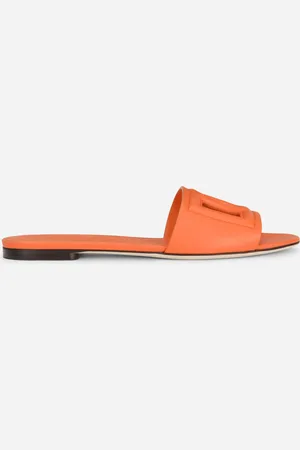 Dolce & Gabbana Mules En Cuir De Veau À Logo Dg Millennials - Femme Mules Et Sabots Cuir 39