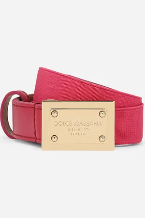 Dolce & Gabbana Ceinture Élastique Avec Plaquette À Logo - Femme Accessoires Tissu S