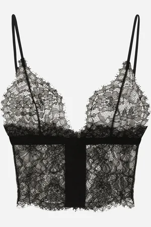 Dolce & Gabbana Triangle Lace Bralette - Femme Lingerie 1