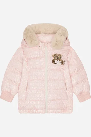 Dolce & Gabbana Doudoune Longue En Nylon À Imprimé Logomanie - Femme Manteaux Et Hauts Tissu 3/6 Months