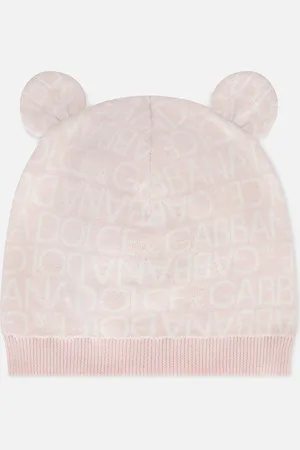Dolce & Gabbana Bonnet En Maille Avec Logo En Jacquard Et Oreilles - Homme Accessoires Et Porte-bébé Coton I