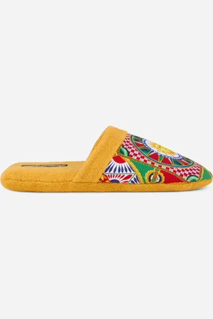 Dolce & Gabbana Cotton Terry Slippers - Pantoufles S