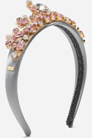 Dolce & Gabbana Serre-tête À Applications Bijoux All-over - Femme Or M�tal Onesize