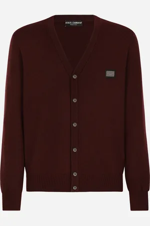 Dolce & Gabbana Cardigan En Laine Et Cachemire Avec Plaquette À Logo - Homme Pulls Laine 46