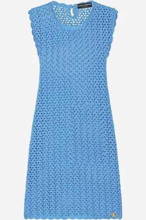 Dolce & Gabbana Robe Courte Sans Manches Au Crochet - Femme Robes Coton 44