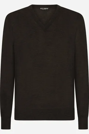 Dolce & Gabbana Pull Ras De Cou En Cachemire - Homme Pulls Gris Cachemire 46