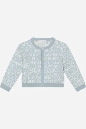Dolce & Gabbana Cardigan Ras De Cou En Maille Jacquard - Homme Manteaux Et Hauts Coton 3/6 Months