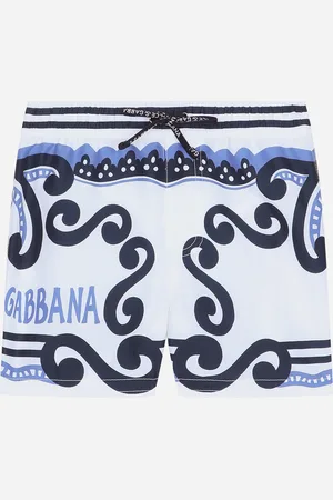 Dolce & Gabbana Nylon Swim Trunks With Marina Print - Homme Vêtements De Plage 3/6 Months