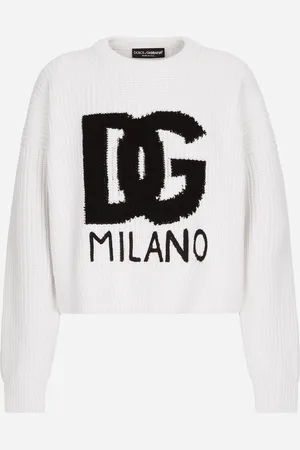 Dolce & Gabbana Pull En Laine Côtelée Avec Logo Dg - Femme Pulls 40