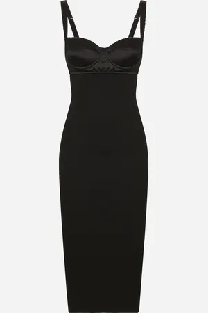 Dolce & Gabbana Jersey Midi Dress With Corset-style Bra Top - Femme Robes Viscose 52