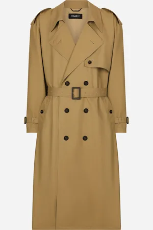 Dolce & Gabbana Trench Croisé En Coton - Homme Manteaux Et Blousons 46