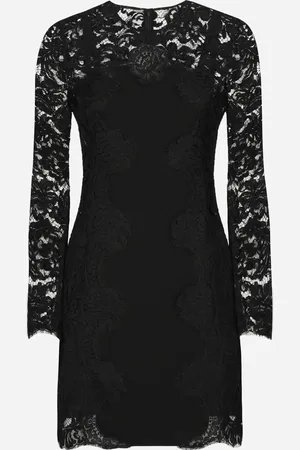 Dolce & Gabbana Short Cordonetto Lace Dress With A Jersey Insert - Femme Robes 36