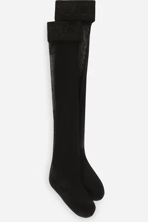 Dolce & Gabbana Jambières Avec Élastique À Logo - Femme Chaussettes L