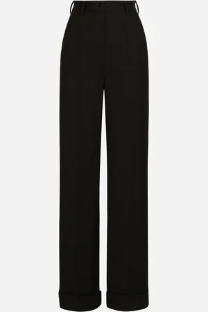 Dolce & Gabbana Pantalon Flare En Gabardine De Laine - Femme Pantalons Et Shorts 36