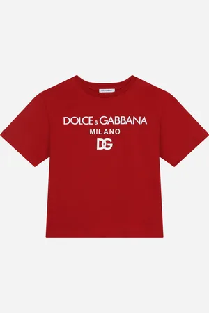 Dolce & Gabbana T-shirt Ras De Cou En Jersey À Broderie Dg Milano - Homme T-shirts Et Sweat-shirts Coton 2 Years