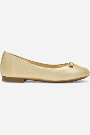 Dolce & Gabbana Ballerines En Cuir Nappa Lamé - Femme Chaussures (24-38) Or Cuir 27