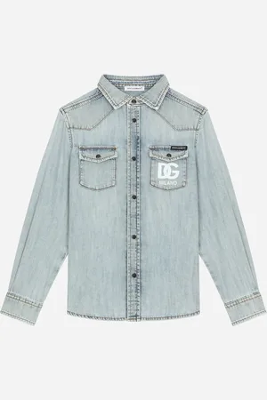Dolce & Gabbana Chemise En Denim À Logo Dg - Homme Chemises Multicolore 2 Years
