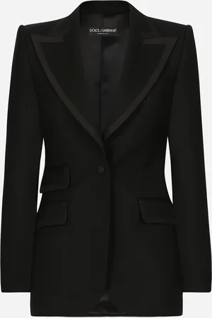 Dolce & Gabbana Veste De Smoking Droite Turlington En Sergé - Femme Vestes 36