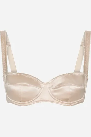 Dolce & Gabbana Soutien-gorge Balconnet En Satin - Femme Lingerie Rose Poudr� 5b