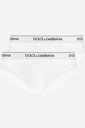 Dolce & Gabbana Pack De Deux Slips Mi-longs En Coton Stretch - Homme Sous-vêtements Et Loungewear Coton 5