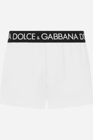 Dolce & Gabbana Boxer De Bain Court Avec Taille Élastique À Logo - Homme Maillots De Bain Tissu 3