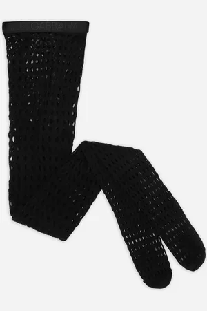 Dolce & Gabbana Collants Résille Avec Élastique À Logo - Femme Chaussettes S