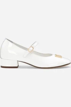 Dolce & Gabbana Ballerines À Talon En Cuir Verni - Femme Chaussures (24-38) Cuir 32