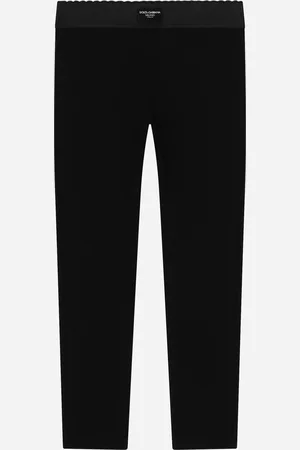Dolce & Gabbana Jersey Leggings With Logo Tag - Baby Female Pantalons Et Jupes 2 Years
