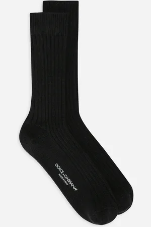 Dolce & Gabbana Chaussettes Côtelées En Coton Et Laine - Homme Chaussettes M