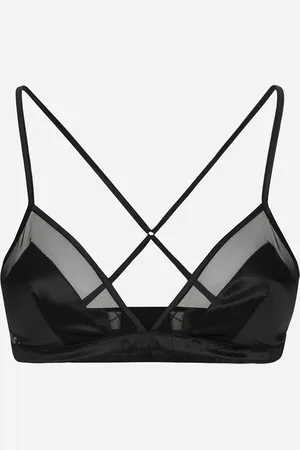 Dolce & Gabbana Soutien-gorge Triangle À Bonnets Souples En Satin Et Tulle - Femme Lingerie Satin 2