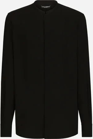 Dolce & Gabbana Chemise À Col Mao Et Plastron - Homme Chemises 40