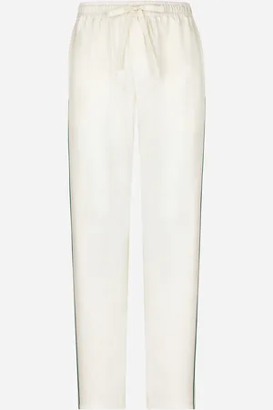 Dolce & Gabbana Pantalon De Jogging En Soie À Broderie Dg - Homme Pantalons Et Shorts 44