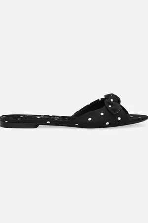 Dolce & Gabbana Mules En Satin Imprimé - Femme Mules Et Sabots 37.5