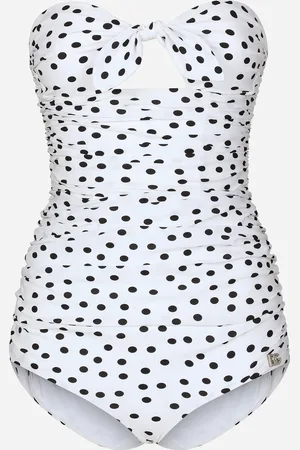 Dolce & Gabbana Maillot De Bain Une Pièce Bandeau Avec À Pois - Femme Maillots De Bain 2