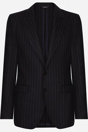 Dolce & Gabbana Veste Droite Taormina En Flanelle À Rayures Tennis - Homme Costumes Et Blazers 48