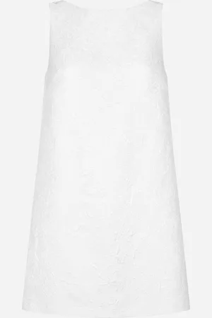 Dolce & Gabbana Robe Courte En Brocart Avec Décolleté Dos - Femme Robes 36