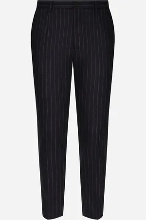 Dolce & Gabbana Pantalon Couture En Flanelle À Rayures Tennis - Homme Pantalons Et Shorts 48
