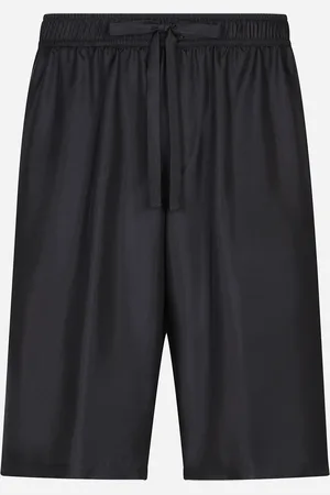 Dolce & Gabbana Bermuda De Jogging En Soie Avec Broderie - Homme Pantalons Et Shorts 54