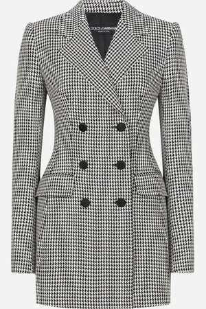 Dolce & Gabbana Veste Croisée En Pied-de-poule - Femme Vestes 36