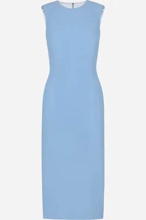 Dolce & Gabbana Robe Fourreau Mi-longue En Crêpe De Laine - Femme Robes 36