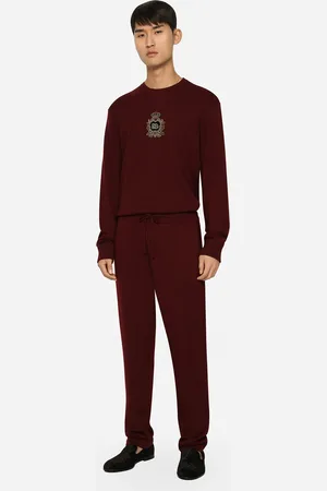 Dolce & Gabbana Pantalon De Jogging En Maille De Laine Et Cachemire - Homme Pantalons Et Shorts Laine 48