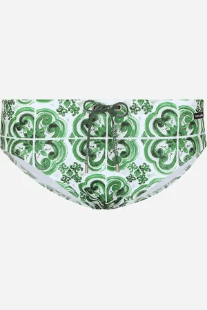 Dolce & Gabbana Slip De Bain Montant À Majoliques - Homme Maillots De Bain 2