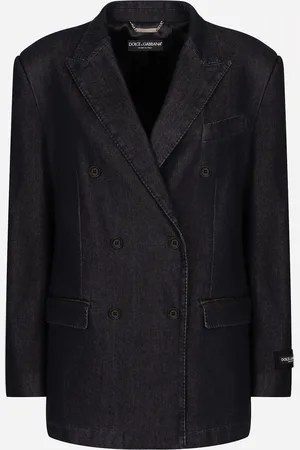 Dolce & Gabbana Veste Croisée Taormina En Denim De Coton Et Soie - Femme Denim 36
