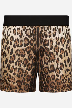 Dolce & Gabbana Short En Soie À Léopard - Homme Sous-vêtements Et Loungewear Imprim� Animalier 3