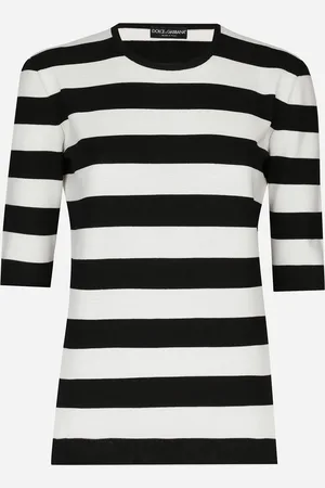 Dolce & Gabbana Pull En Laine Avec Rayures En Intarsia - Femme Pulls 36
