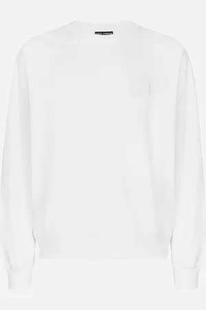 Dolce & Gabbana Sweat-shirt En Jersey Avec Plaquette Logo Dg - Homme Sweatshirts 44