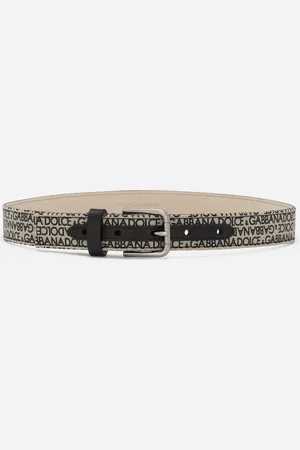 Dolce & Gabbana Ceinture En Toile Avec Imprimé Logo - Homme Accessoires S