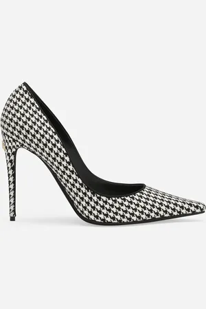 Dolce & Gabbana Escarpins En Tissu Pied-de-poule - Femme Escarpins Et Slingbacks Noir 37.5