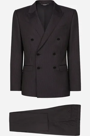 Dolce & Gabbana Costume Croisé Martini À Rayures Tennis - Homme Costumes Et Blazers 46