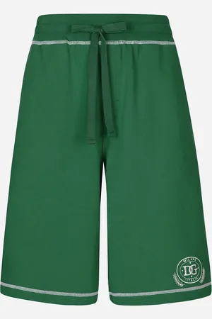 Dolce & Gabbana Bermuda De Jogging Avec Logo Brodé - Homme Pantalons Et Shorts 46